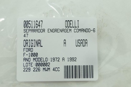 Separador Engrenagem Comando F-1000 72/92 Usado (647)