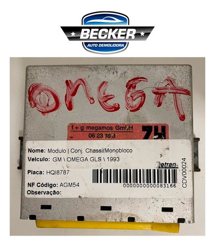 Módulo Conforto Omega Gls 1993 - 0623183