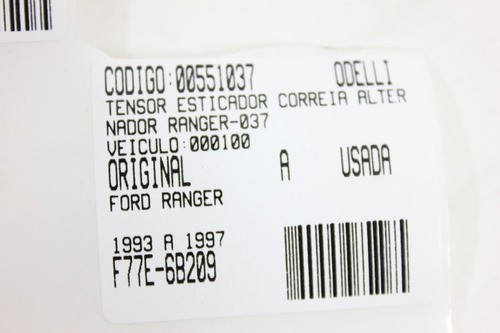 Tensor Esticador Correia Alternador Ranger 93/97 Usado (037)