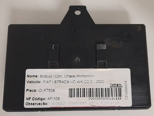 Módulo Conforto Fiat Strada 2020 - 51903720