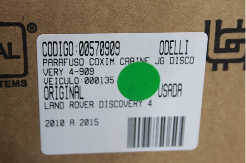 Parafuso Coxim Cabine Jg Discovery 4 10/15 Usado (909)