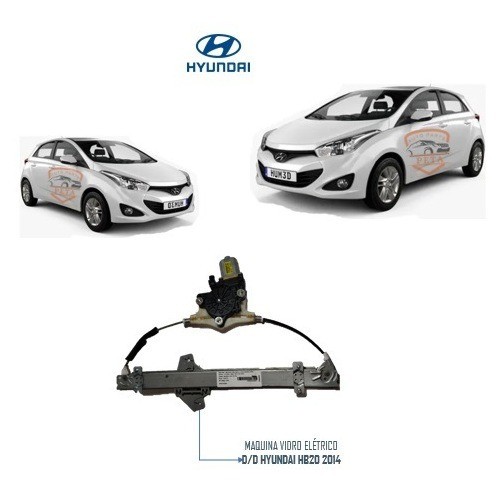 Maquina Vidro Hyundai Hb20 2012 2013 2014 Dianteira Direita