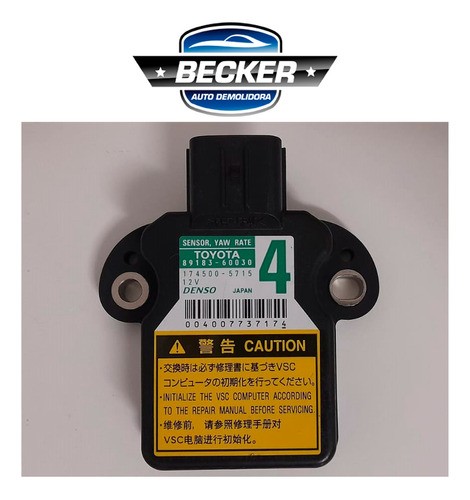 Sensor Estabilidade Yaw Rate Toyota Hilux - 8918360030