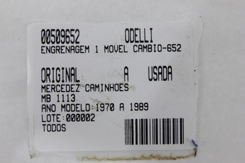 Engrenagem 1 Movel Câmbio Mb 1113 70/89 Usado (652)