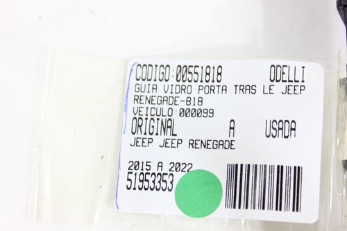 Guia Vidro Porta Tras Le Jeep Renegade 15/22 Us (818)