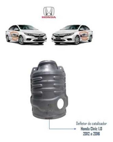 Defletor Do Catalisador Honda Civic 1.8 2012 A 2016