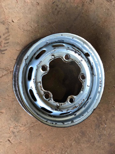 Roda De Ferro Avulsa Guidon Vw Fusca / Karmann Guia Aro 15