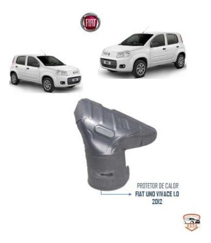 Protetor De Calor Fiat Uno Vivace 1.0 2012