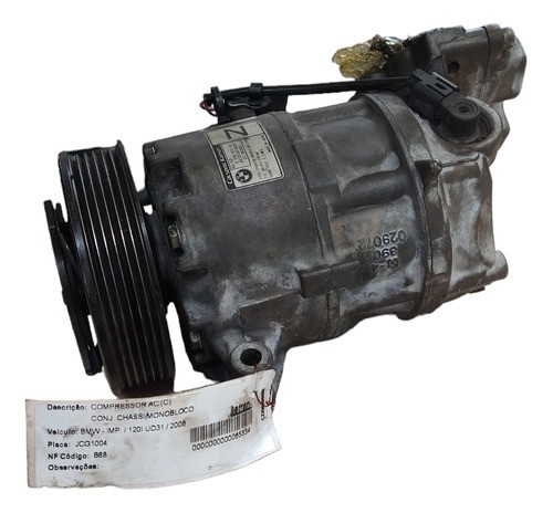 Compressor Ar Condicionado Bmw 120i 118i 116i 2008 2009 2010