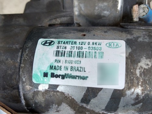 Motor Arranque Partida Hb20 Vision 2016 2017 2018 2019 A 21