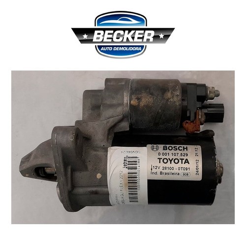 Motor De Arranque Partida Toyota Corolla 2012 - 0001107529