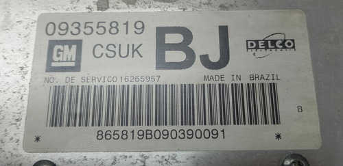 Módulo Injeção Corsa Mpfi 1.0 8v Gasolina 09355819 Bj Csuk