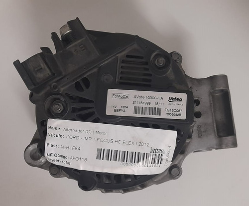 Alternador Ford Focus Hc Flex 2012 - Av6n10300ha