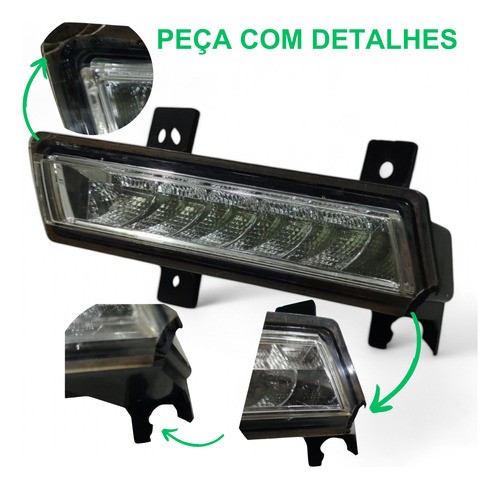 Farol Esquerdo Luz Diurna Lifan X60 2018 2019