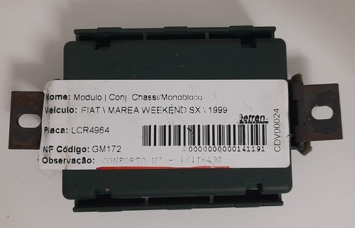 Módulo Conforto Fiat Marea Weekend Sx 1999 - 46416498