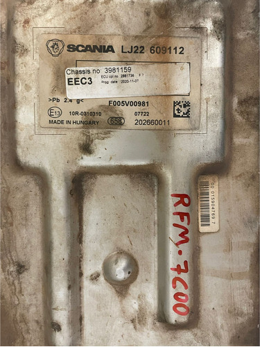 Módulo Ecu Eec3 R450 2020/2021 - F005v00981 / 20260011