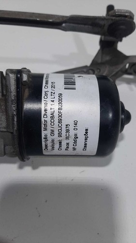 Motor Limpador Parabrisa C/canalha Cobalt 1.4 2015