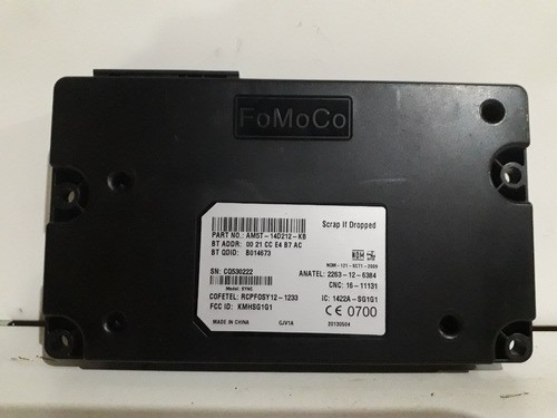 Modulo Ford Focus 013 015 Central Bluetooth