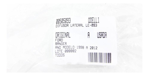 Difusor Lateral Lado Esquerdo S10 98/12 Usado (093)