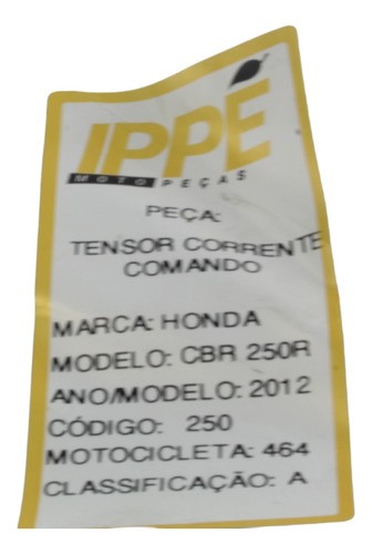 Tensor Corrente Comando Honda Cbr 250r (464) 2012