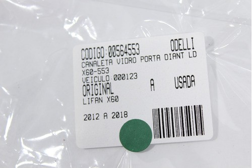 Canaleta Vidro Porta Diant Ld X60 12/18 Us (553)