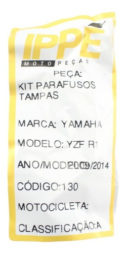 Parafuso Tampas Kit Yamaha Yzf R1