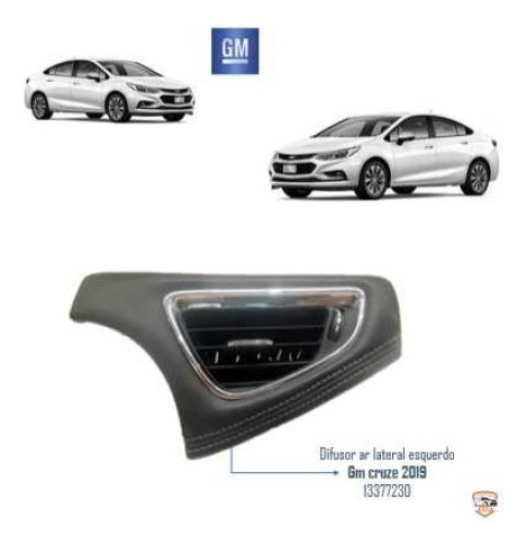 Difusor Ar Lateral Esquerdo Gm Cruze 2019 13377230