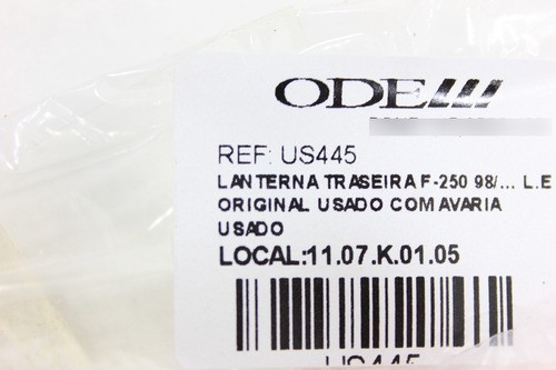 Lanterna Tras F-250 98/... L.e Orig Us Com Avaria Usado