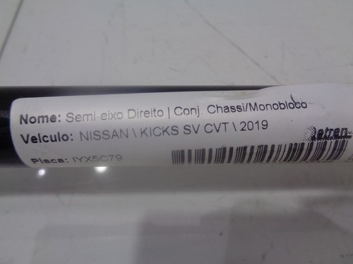 Semi Eixo Direito Nissan Kicks 2019