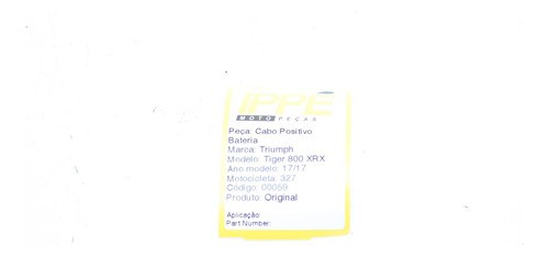 Cabo Positivo Bateria Tiger 800 Xrx (327)