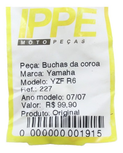 Bucha Coroa Yamaha Yzf R6 (227)