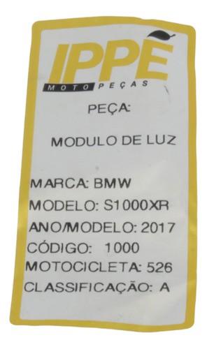 Modulo De Luz Bmw S1000xr 2017 (526)