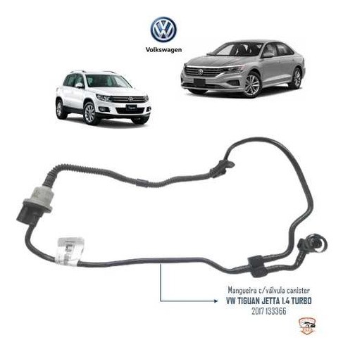  Mangueira C/válvula Canister Vw Tiguan 1.4 2017 133366 