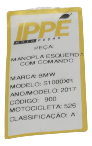 Manopla Esquerda Com Comando Bmw S1000xr 2017 (526)