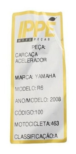 Carcaça Do Acelerador Yamaha R6 (463)