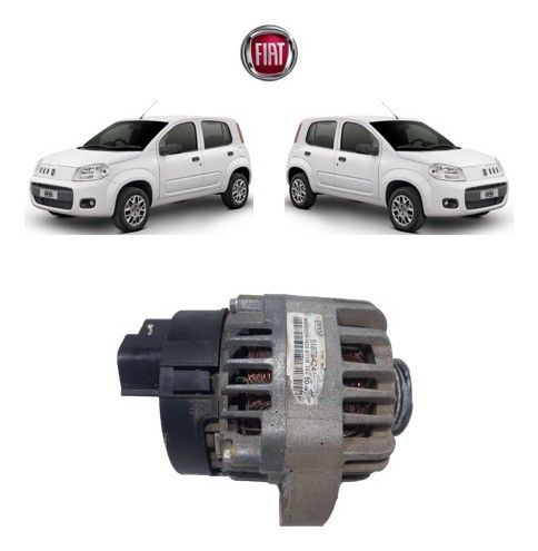 Alternador Fiat Uno Vivace 1.0 8v 2012 2013 2014 2015 Sem Ar