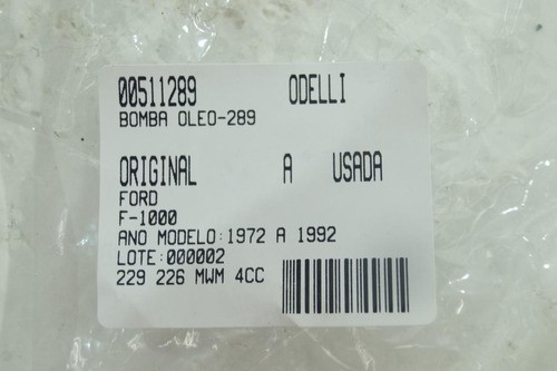 Bomba Oleo F-1000 72/92 Usado (289)