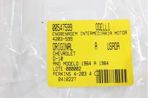 Engrenagem Intermediria Motor 4203 D-10 64/84 (599)