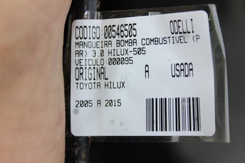 Mangueira Bomba Combustível (par) 3.0 Hilux 05/15 Usado (505