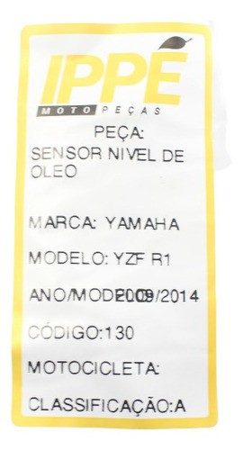 Sensor Nível Óleo Yamaha Yzf R1