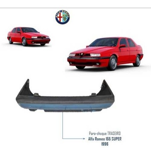 Parachoque Traseiro Alfa Romeo 155 Super 1996