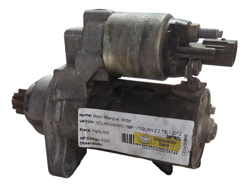 Motor Partida Arranque Volkswagen Tiguan 2011 2012 2013