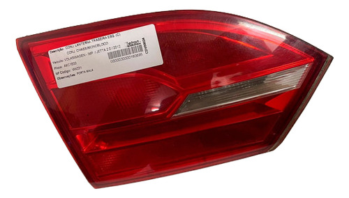Lanterna Tampa Traseira Esquerda Jetta 2012 - 5c6945259a
