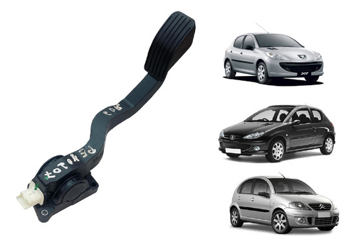 Pedal Acelerador Peugeot 206 207 Citroen C3 1.4 8v Flex