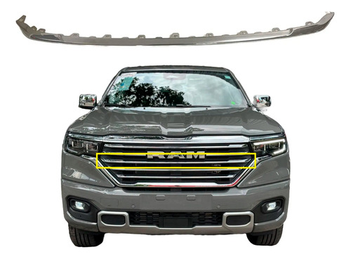 Friso Cromado Central Grade Frontal Rampage Laramie 2024
