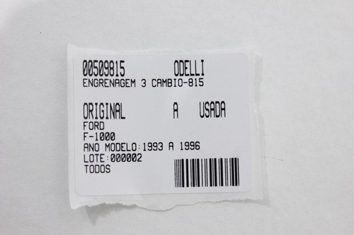 Engrenagem 3 Câmbio F-1000 93/96 Usado (815)