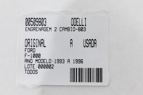 Engrenagem 2 Câmbio F-1000 93/96 Usado (803)