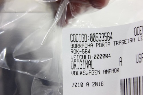 Borracha Porta Traseira Amarok 10/16 Le Usado (564)