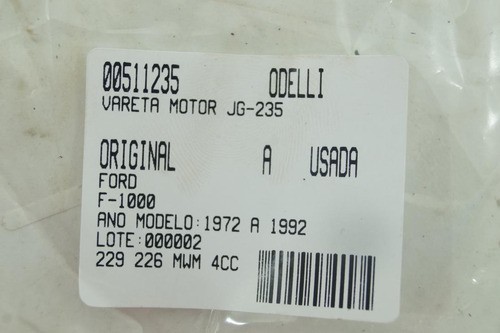 Vareta Motor Jg F-1000 72/92 Usado (235)