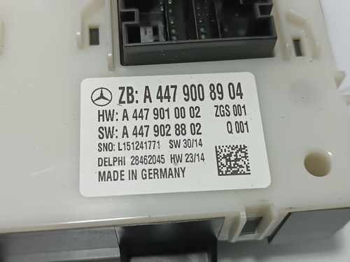 Módulo Conforto Bsi Mercedes Vito 2015/17 Diesel A4479008904